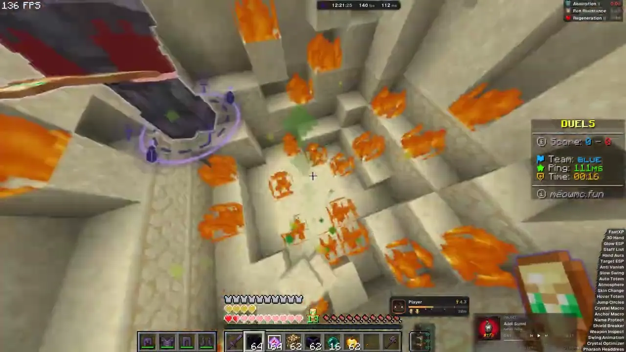 Crystal fight with the full module arraylist
