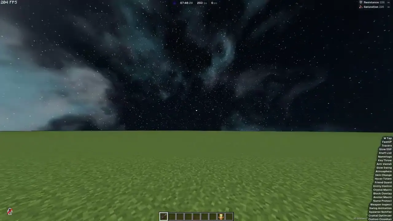 Space skybox from the Atmosphere module